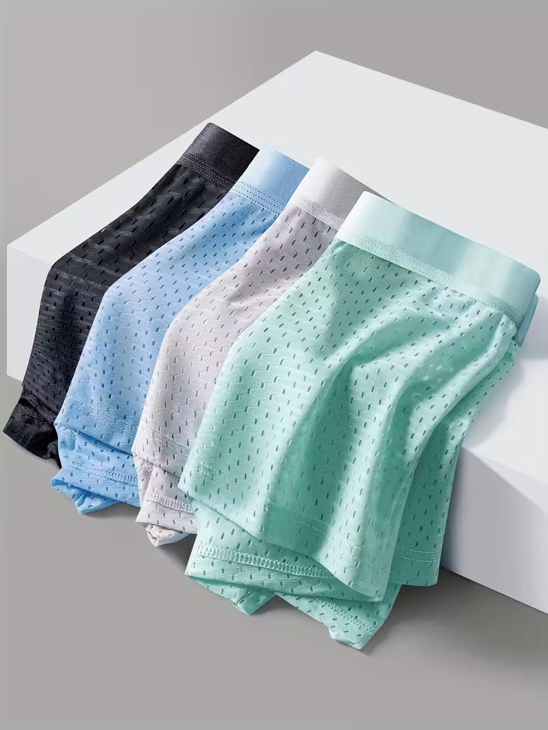 Boxerlyn Men’s Printed Cotton Boxers – Pack of 4